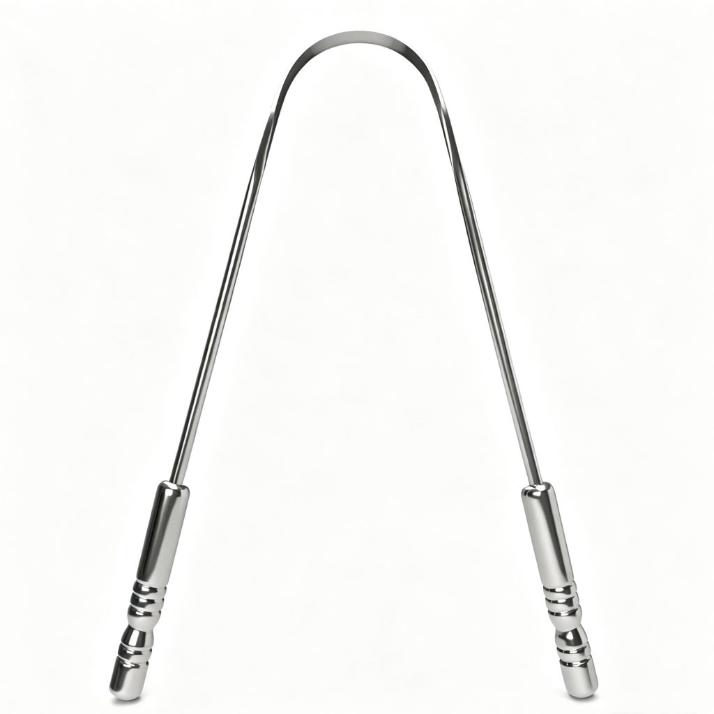 Convenient Stainless Steel Tongue Scraper