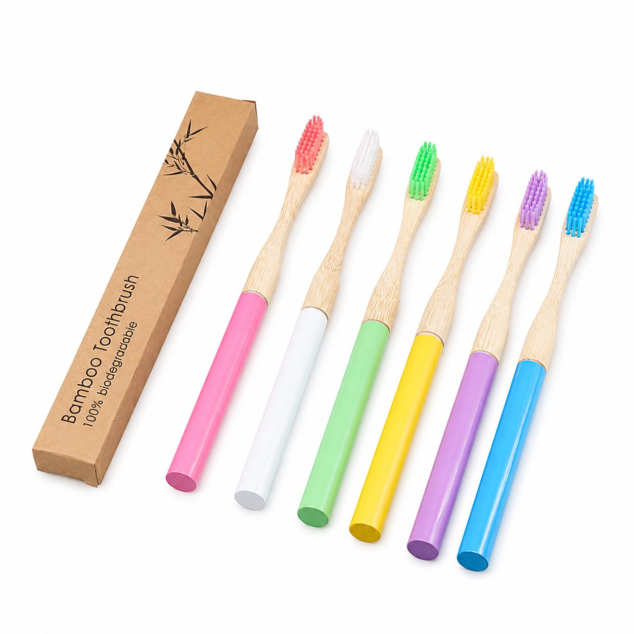 biodegradable replacement head bamboo toothbrush wholesale