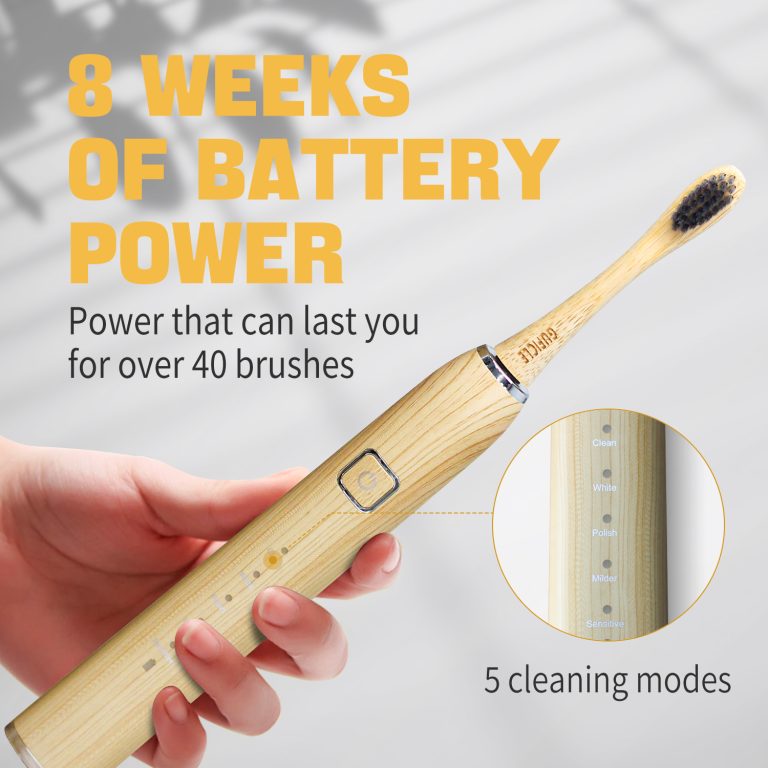 Rechargeable Bamboo Sonic Electric Toothbrush