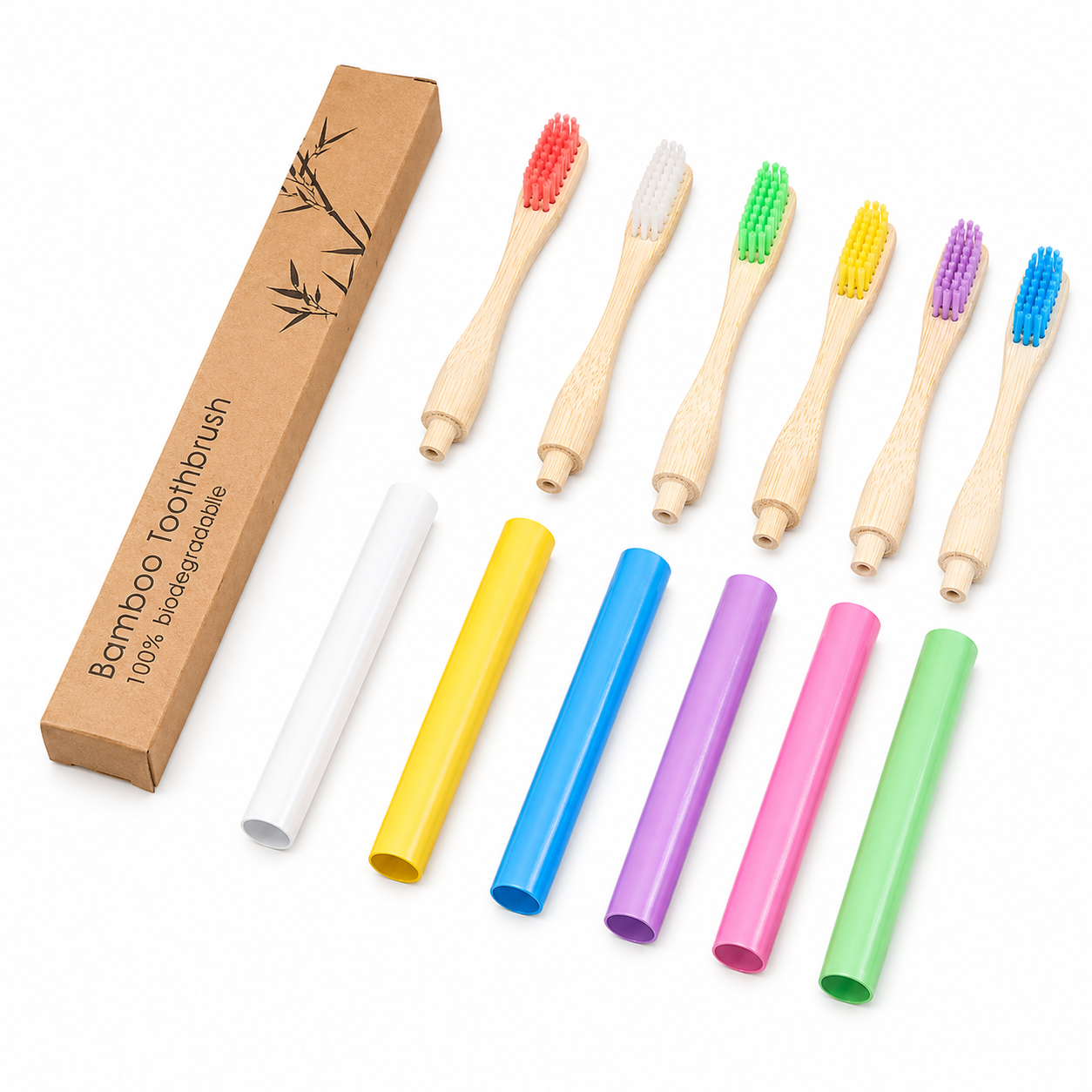 sustainable replacement bamboo heads with compostable handles