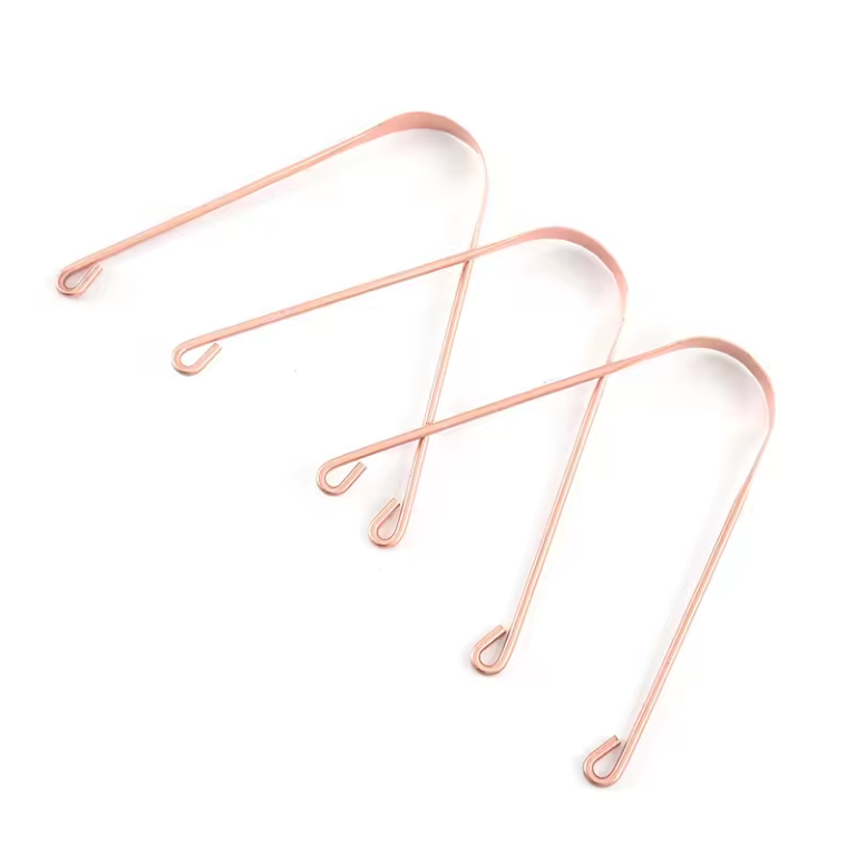 100% Oral Hygiene Copper Tongue Scraper For Home