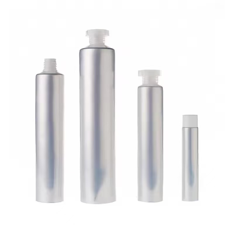 Sustainable aluminum toothpaste tube packaging