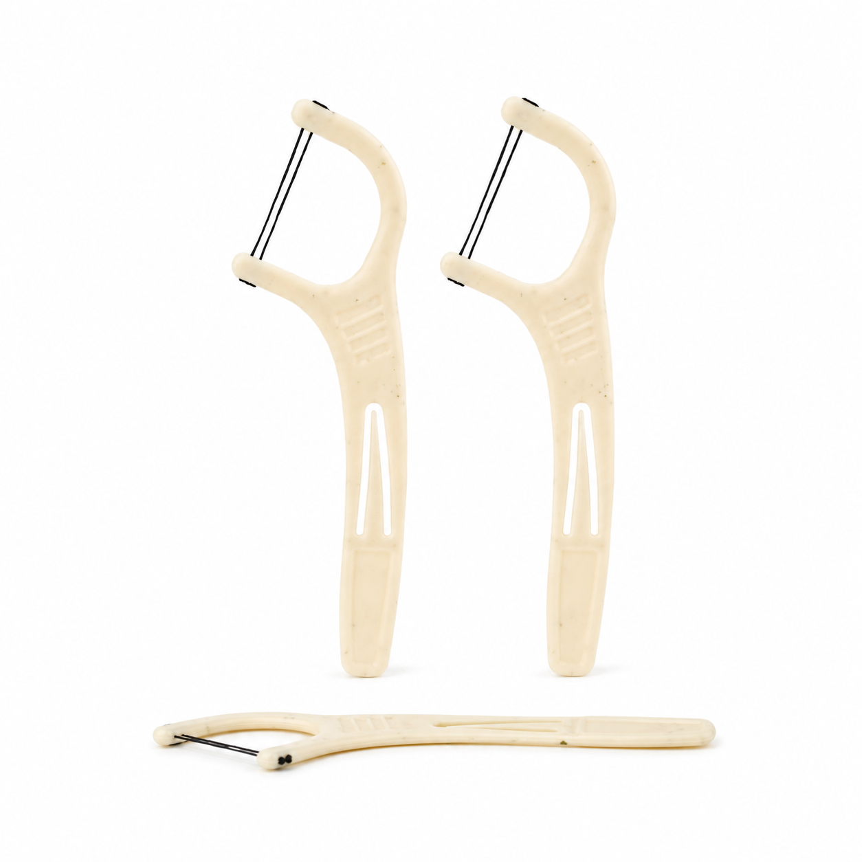 eco friendly double line floss picks bulk