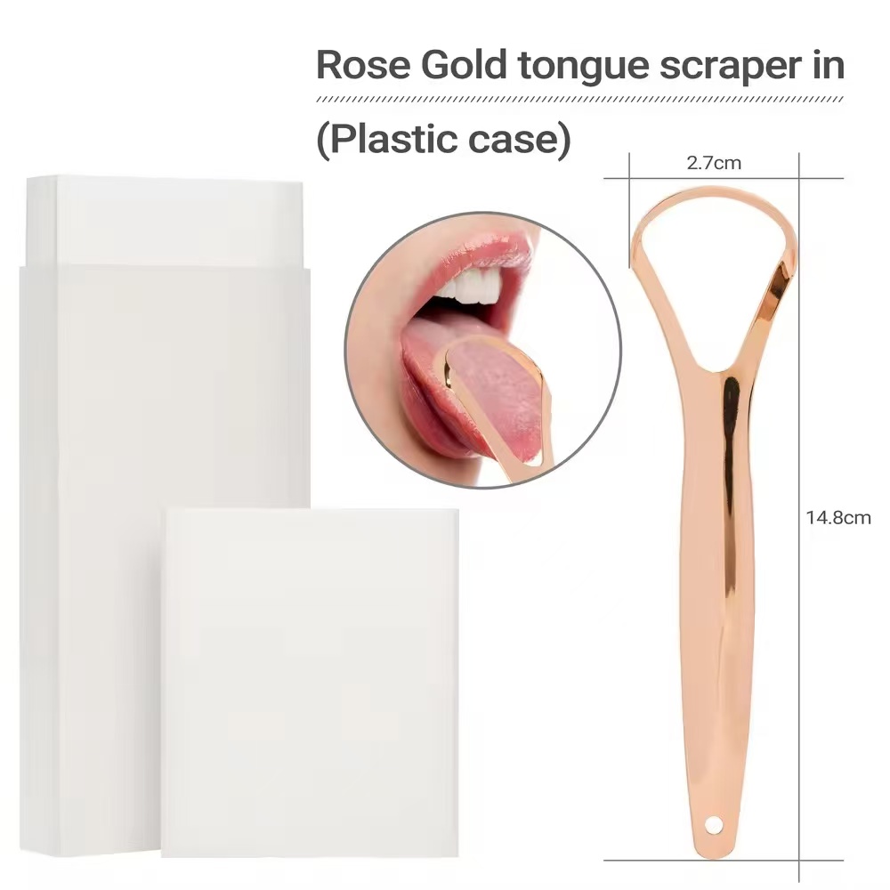 Custom Logo Stainless Steel Tongue Scraper