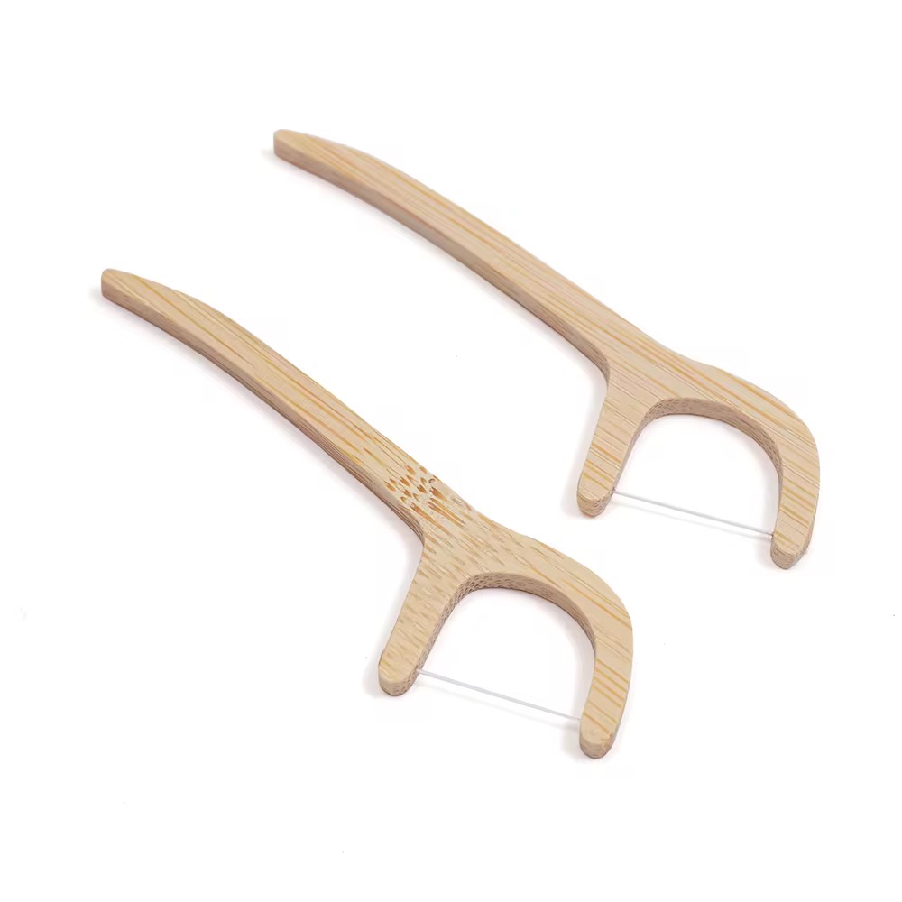 Unflavored Bamboo Floss Picks Wholesaler