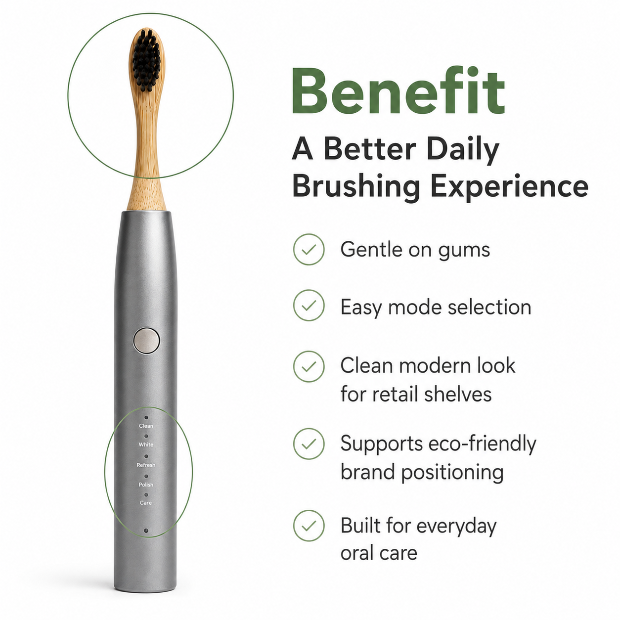 Anodized aluminum metal sonic toothbrush manufacturer