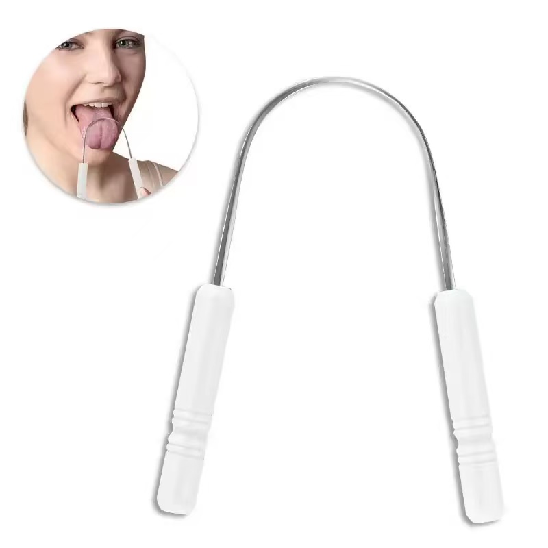 Custom logo tongue scraper