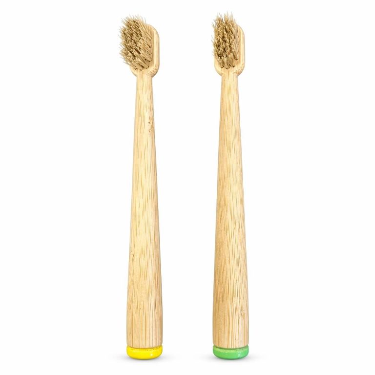 Kids Boar-Bristles Bamboo Toothbrush