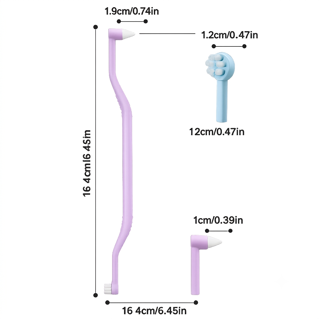 FDA compliant food grade silicone pet toothbrush