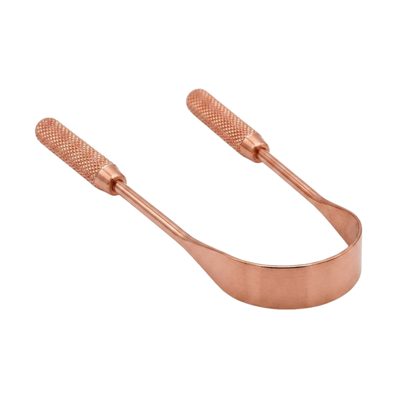 ayurvedic copper tongue cleaner for bad breath