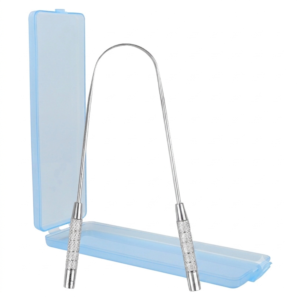 food grade stainless steel tongue scraper