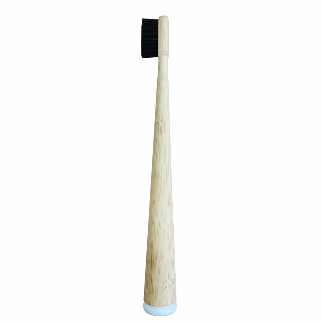 Bleached horsehair soft bristled toothbrush