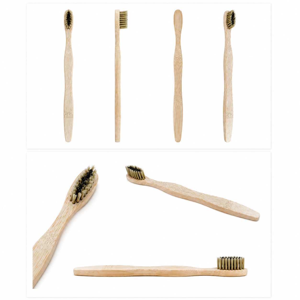 custom logo natural bristle bamboo toothbrush factory